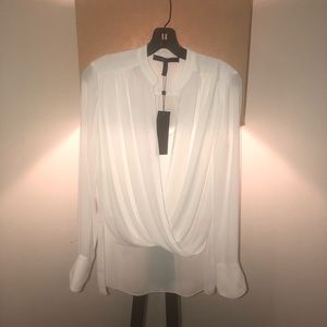 White BCBG blouse